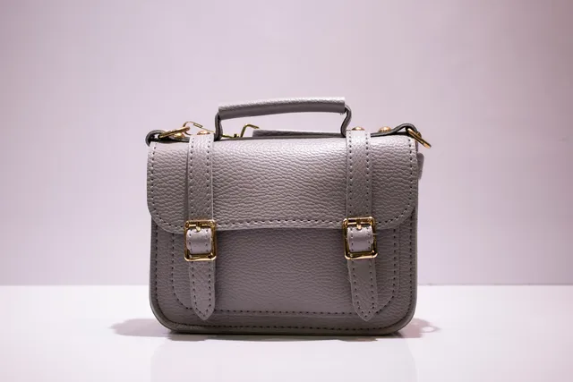 Leather satchel bag